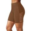 image:image57 Swim Shorts Women  High Waisted Swimsuit Shorts Tummy Control Bathing Suit Lace Bottom with LinerBrown