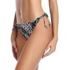 image:imageHolipick Bikini Bottoms for Women String Bathing Suit Bottom with Moderate Coverage Low Waist Swim BottomBlack Floral