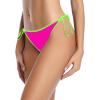 image:imageHolipick Bikini Bottoms for Women String Bathing Suit Bottom with Moderate Coverage Low Waist Swim BottomPink and Neon Green