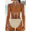 image:imageHolipick Two Piece Triangle Bikini Sets for Women String Bathing Suit Halter Top with Side Tie Bikini BottomBegie