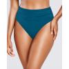 image:imageHolipick Women High Waisted Bikini Bottoms Tummy Control Swimsuit Bottom High Cut Bathing Suit Swim BottomTeal1