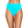 image:imageHolipick Women High Waisted Bikini Bottoms Tummy Control Swimsuit Bottom High Cut Bathing Suit Swim BottomAqua1