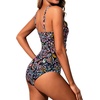 image:imageHolipick Women Tummy Control One Piece Swimsuit Modest Bathing Suit Full Coverage High Neck SwimwearColorful Paisley