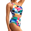 image:imageHolipick Women One Shoulder High Waisted Bikini Sets Two Piece Swimsuit Tummy Control Bathing Suit Full Coverage SwimwearColor Block