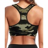 image:imageHolipick Womens Sports Bra Bikini Tops Racerback Swim Top Scoop Neck Bathing Suits Top Modest Padded Crop Tops Swimsuit OnlyGreen Camo