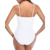 image:imageHolipick Women Tummy Control One Piece Swimsuits Strapless Bandeau Bathing Suits Ruched Slimming Swimwear