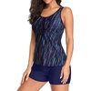 image:imageHolipick Two Piece Tankini Bathing Suits for Women Swim Tankini Top with Shorts Athletic Tummy Control Swimsuits